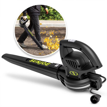 Sun Joe 6-Amp 155 mph Corded Electric Handheld Leaf Blower, Light-Duty Lawn Tool, Black