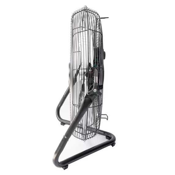 Mainstays 20" 3-Speed High Velocity Tiltable Black Steel Floor Fan