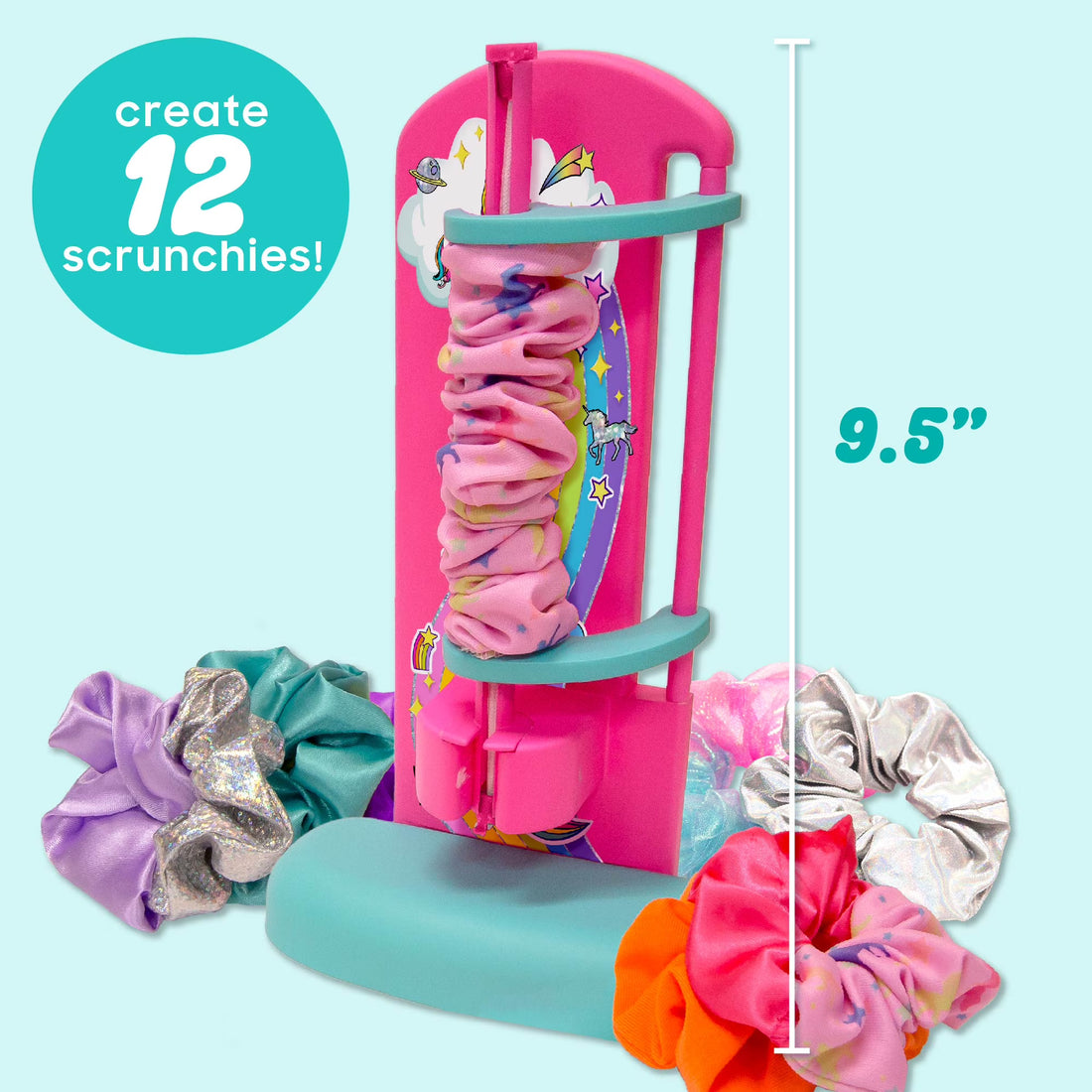 Visit the Just My Style Store Just My Style D.I.Y. Scrunchie Maker Craft Kit, Boys and Girls, Child, Ages 6+