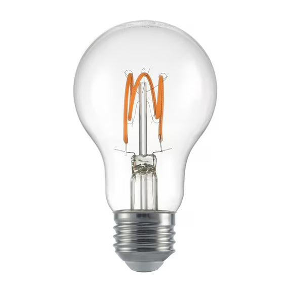 Better Homes & Gardens A19 LED Vintage Bulb 4.5W (40W Equivalent) Amber Glass E26 Dimmable 2-Pack