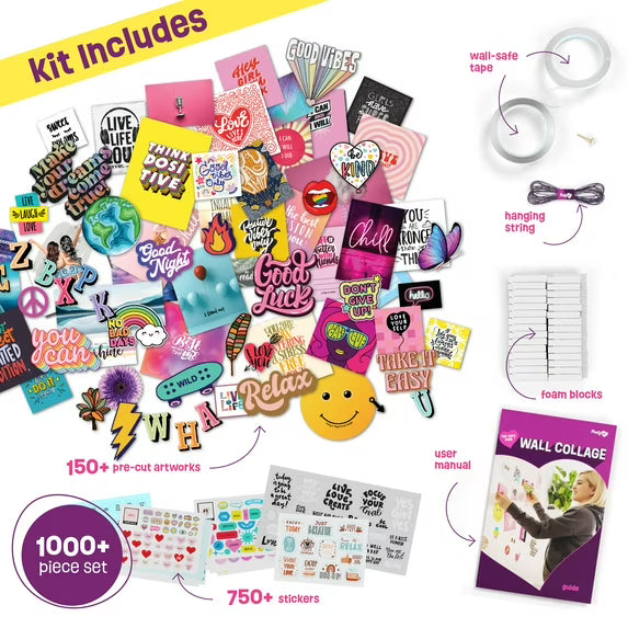 Wall Collage Craft Kit for Teen Girls – DIY Art Gift for Ages 11–16 – Fun Creative Project for Tweens